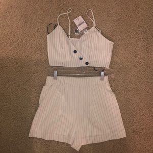 pin striped set